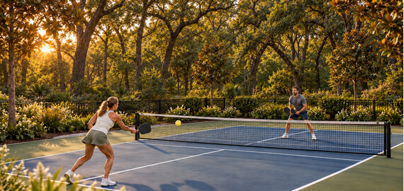 Render de la pista de pickleball